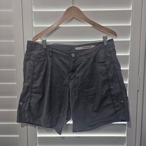 DKNY Women's Gray Shorts With Adjustable Length Size 12